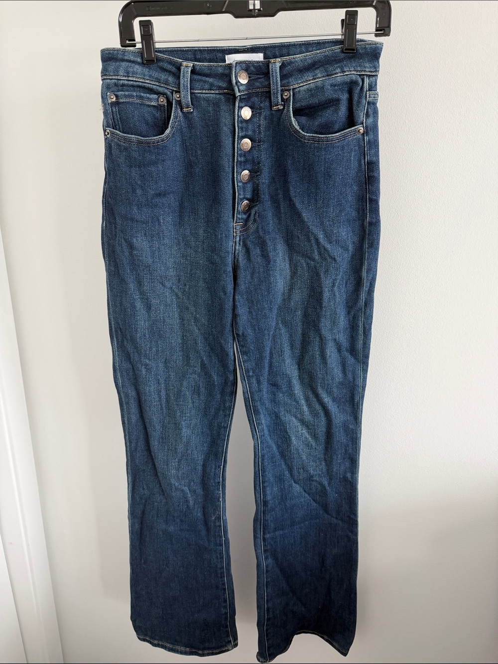 Pistola High-Rise Button-Fly Women’s Jeans — Dark Blue 28
